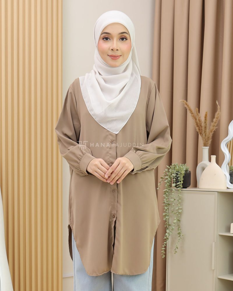 Adena Top in Brown - Image 5