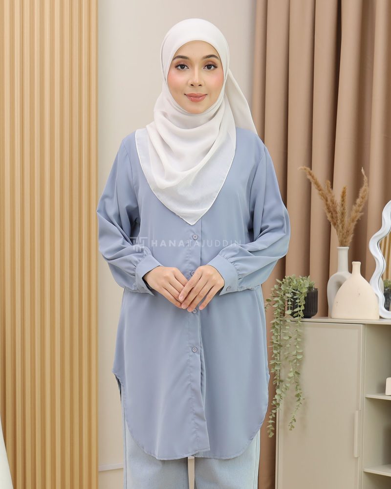 Adena Top in Powder Blue - Image 5