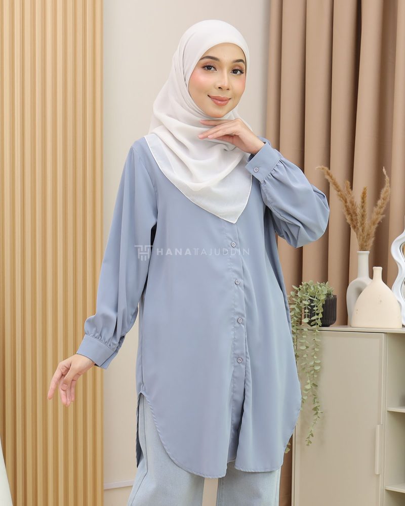 Adena Top in Powder Blue