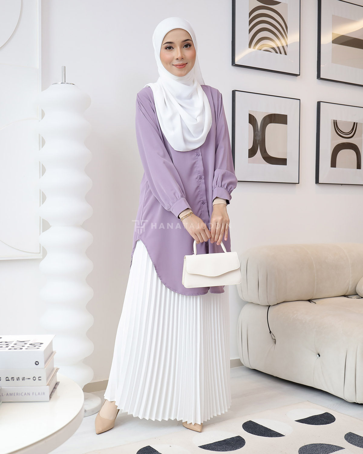 Adena Top in Purple Rose – Hana Tajuddin