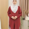 Adena Top in Chilli Red