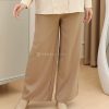 Cotton Linen Palazzo in Brown