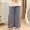 Cotton Linen Palazzo in Dark Blue