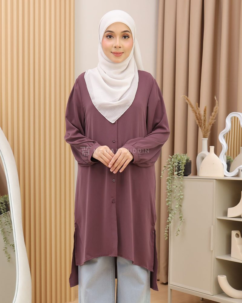 RUBII Long Top in Purple Mauve - Image 5