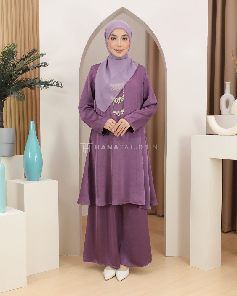 Kurung Srikandi in Purple Mauve - Image 5