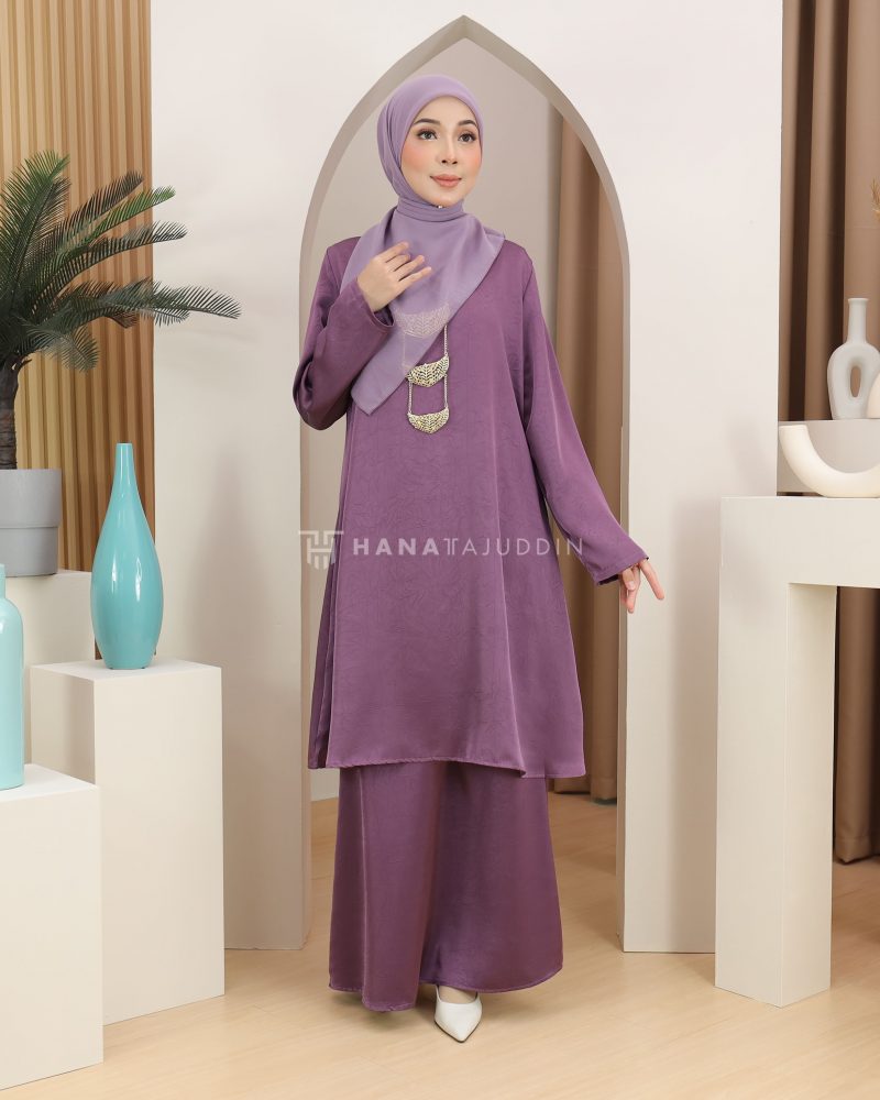 Kurung Srikandi in Purple Mauve