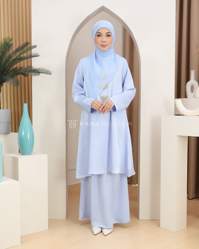 Kurung Srikandi in Baby Blue - Image 5