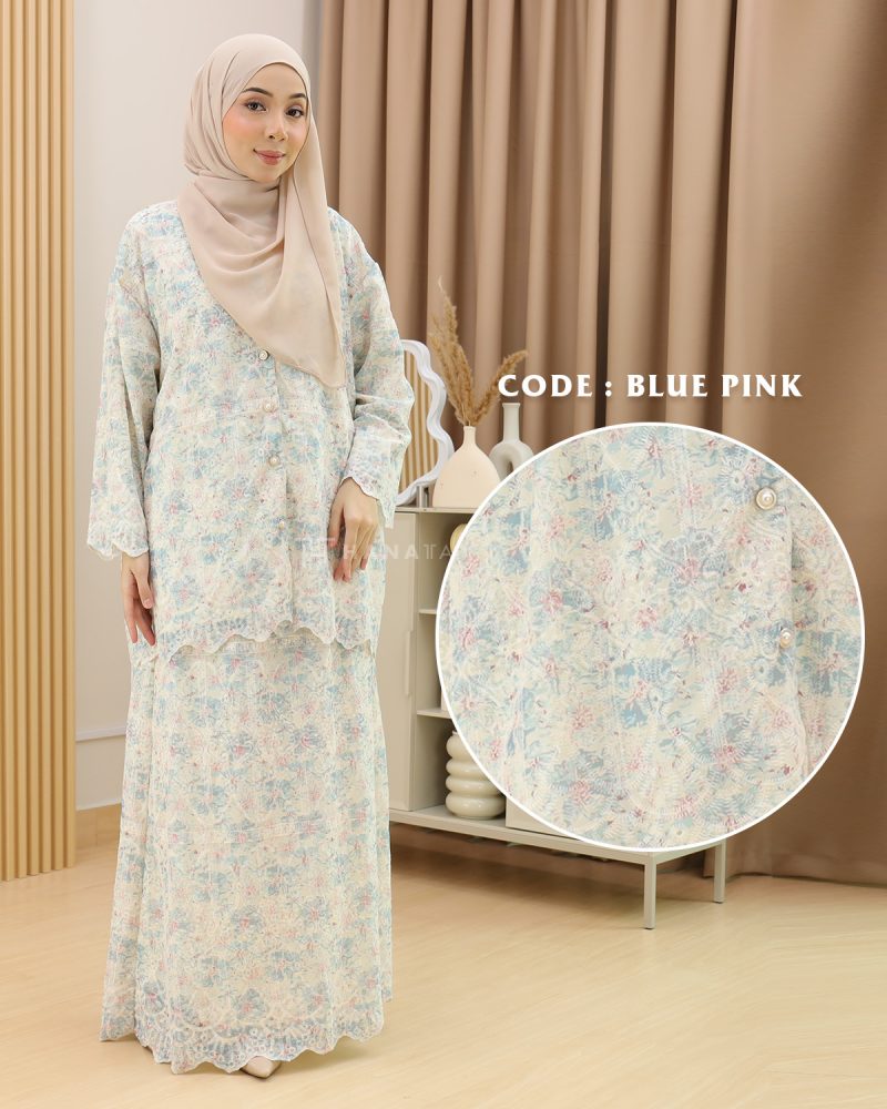 Kurung Maya in Blue Pink - Image 5