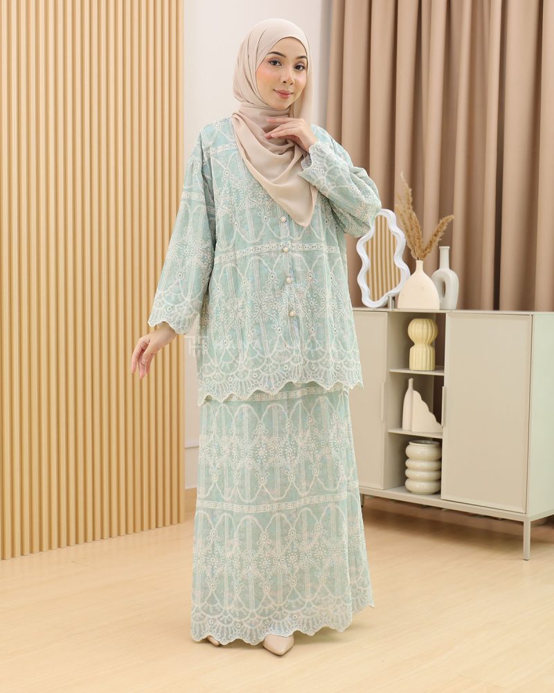 Kurung Maya in Sage Green - Image 3