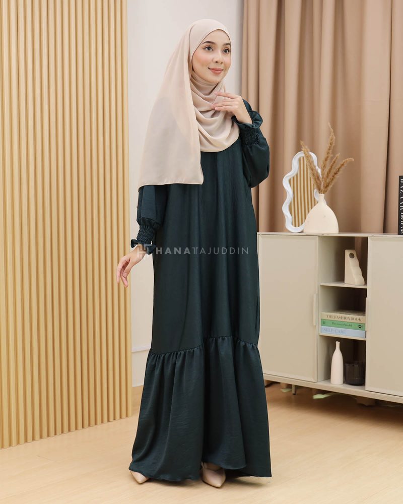 Minaa Abaya in Emerald Green - Image 4