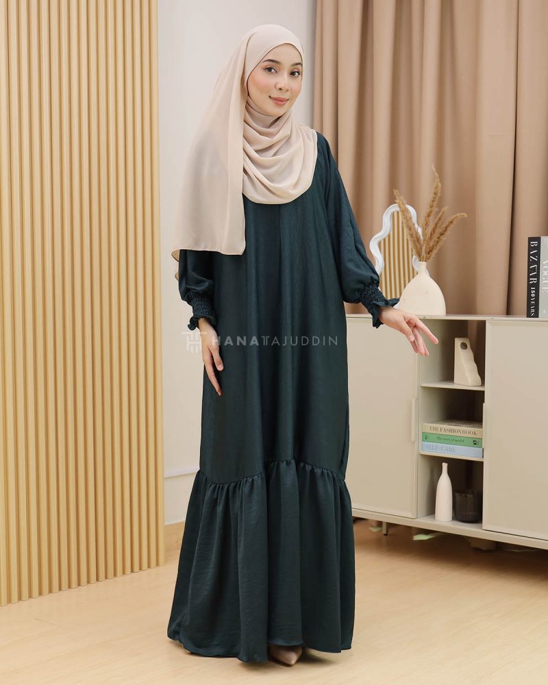 Minaa Abaya in Emerald Green - Image 3