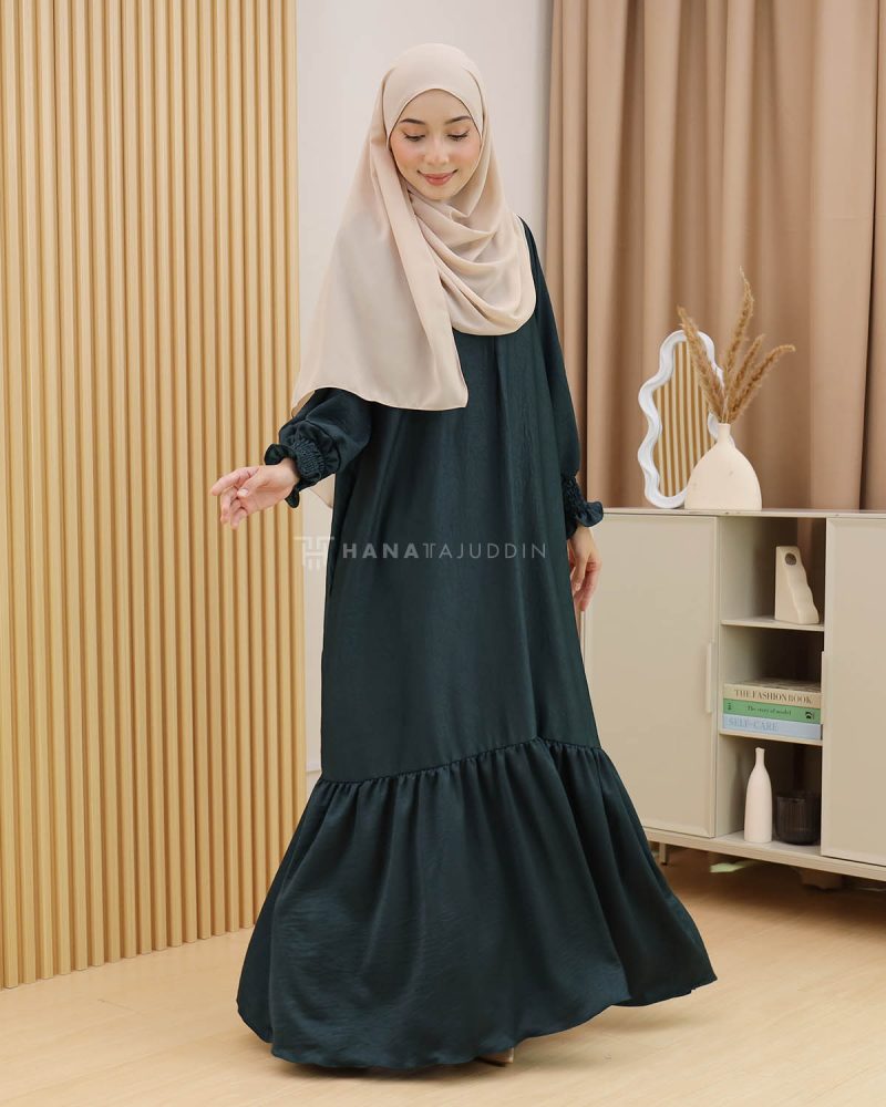 Minaa Abaya in Emerald Green - Image 2