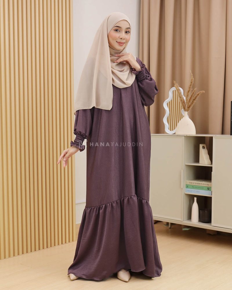 Minaa Abaya in Plum - Image 4