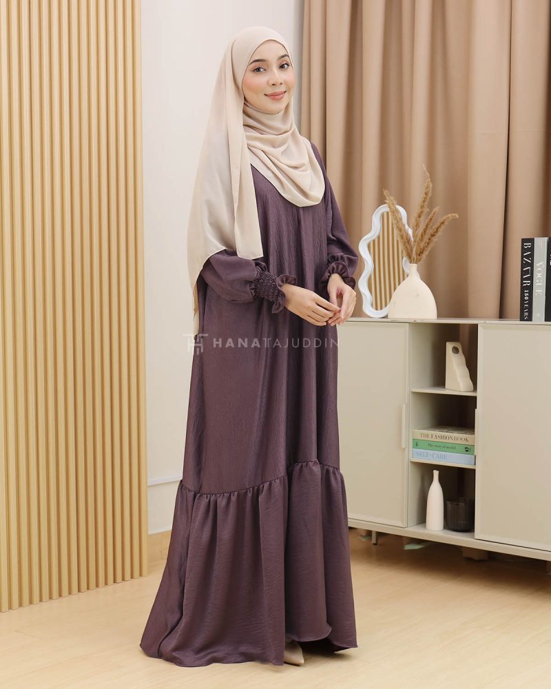 Minaa Abaya in Plum - Image 3