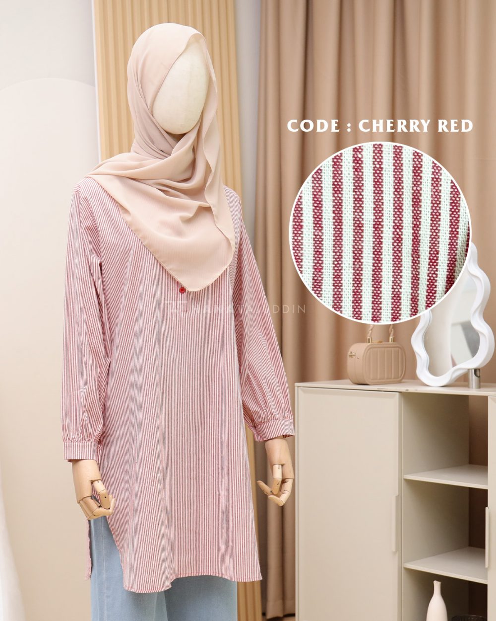 Serra Top in Cherry Red