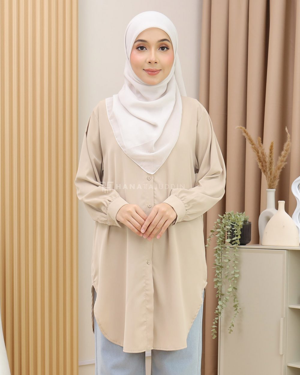 Adena Top in Champagne